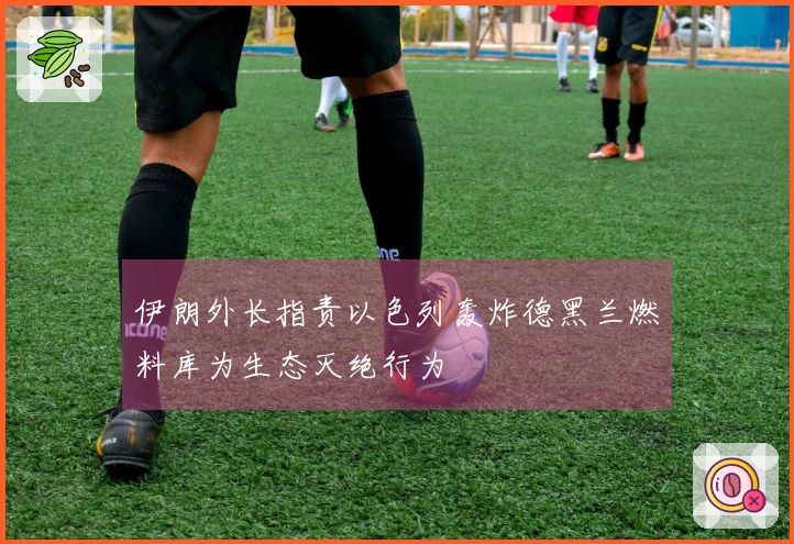 伊朗外长指责以色列轰炸德黑兰燃料库为生态灭绝行为